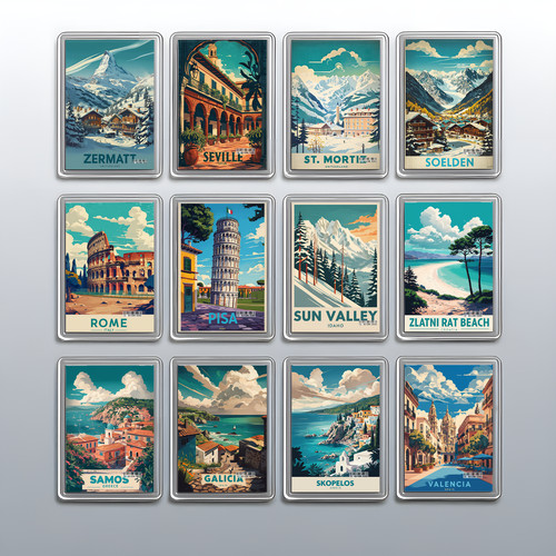 Acrylic travel city holiday - travel,
