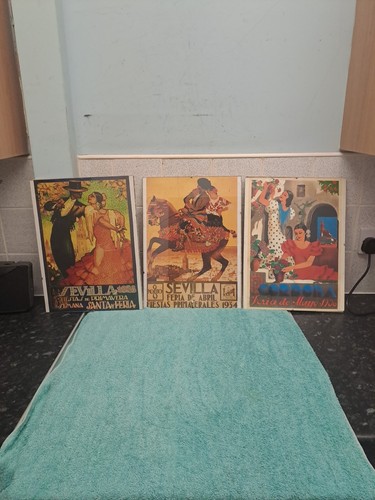 Three vintage framed sevilla - three,