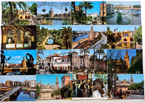 Postcards lot seville - postcards,