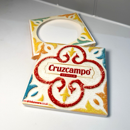 Cruzcampo sevilla tile - tile, ceramic