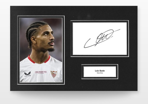 Loic bade hand signed - bade, 12x8