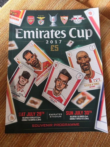 Emirates cup 2017 programme - cup,