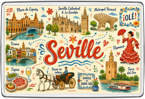 Seville spain landmarks - spain, fridge
