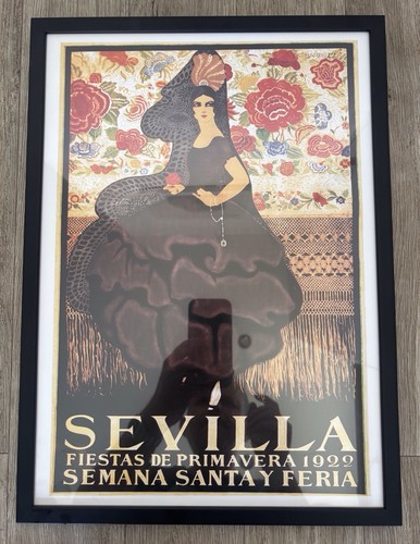 Framed art deco sevilla - deco, poster